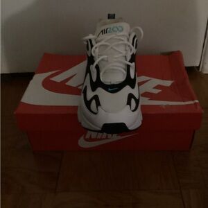 Nike Air Max 200 White and Black with Teal Accents